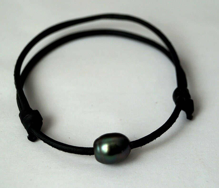 Bracelet minimaliste avec perle de Tahiti - Nell