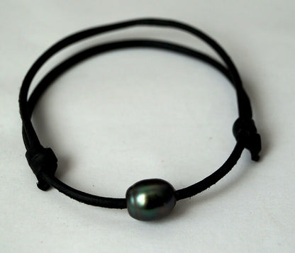 Bracelet minimaliste avec perle de Tahiti - Nell