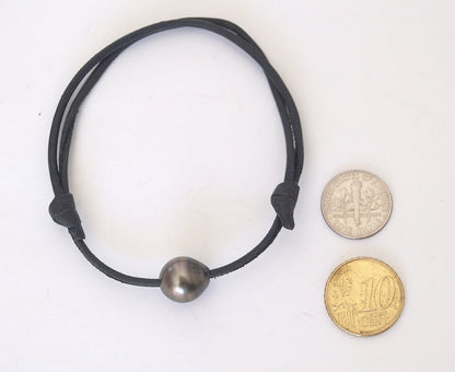 Bracelet minimaliste avec perle de Tahiti - Nell