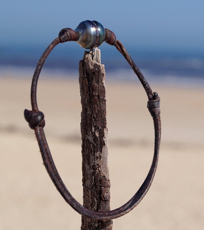 Bracelet épuré avec une perle de Tahiti - Bill