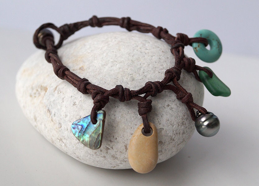 Bracelet trésors de la mer et sa perle de Tahiti - Oxane