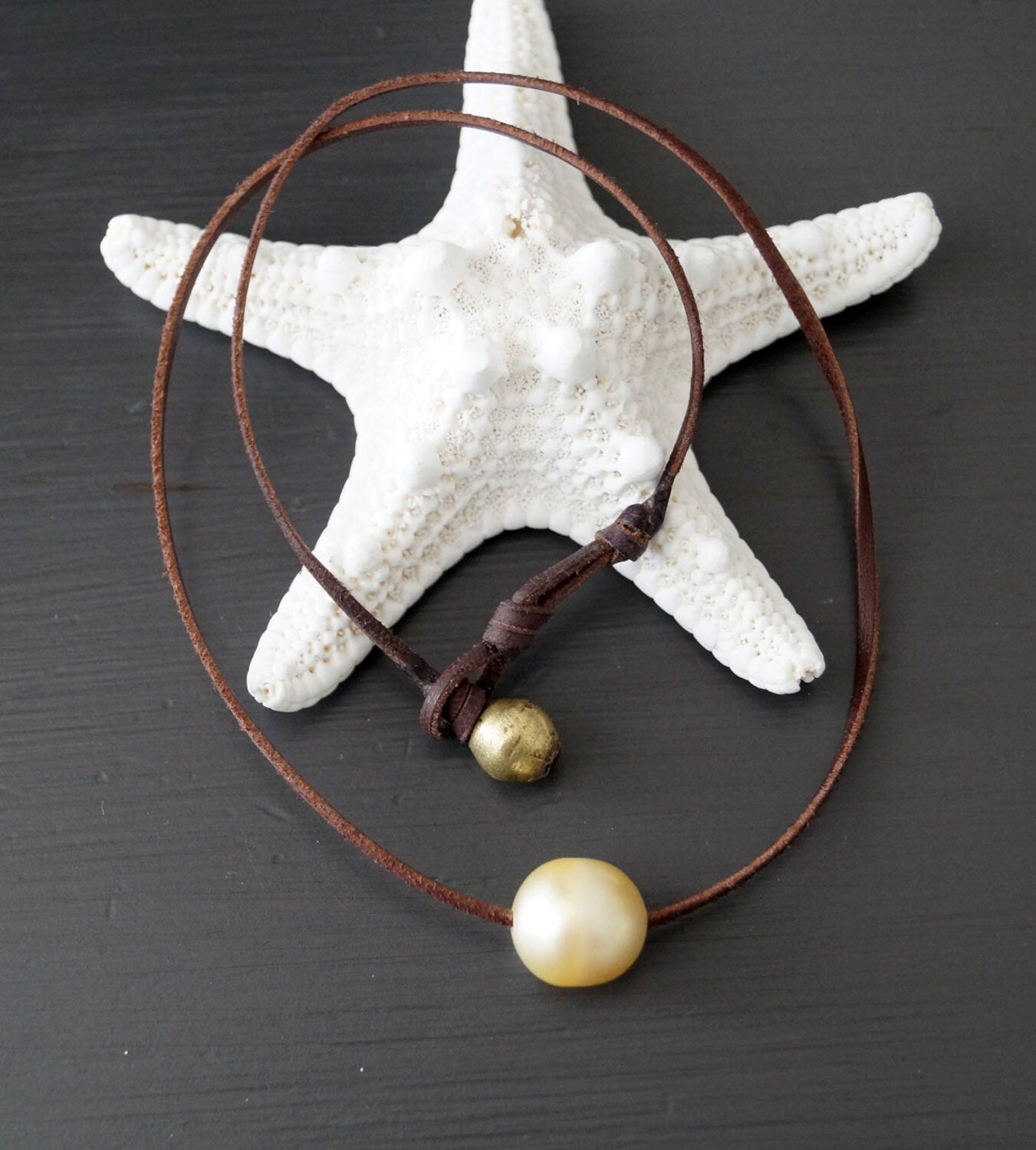 Collier ras de cou perle Australienne - Lia