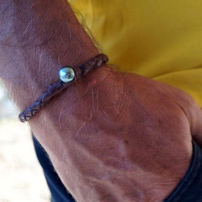 cuir et perle de tahiti perle de culture